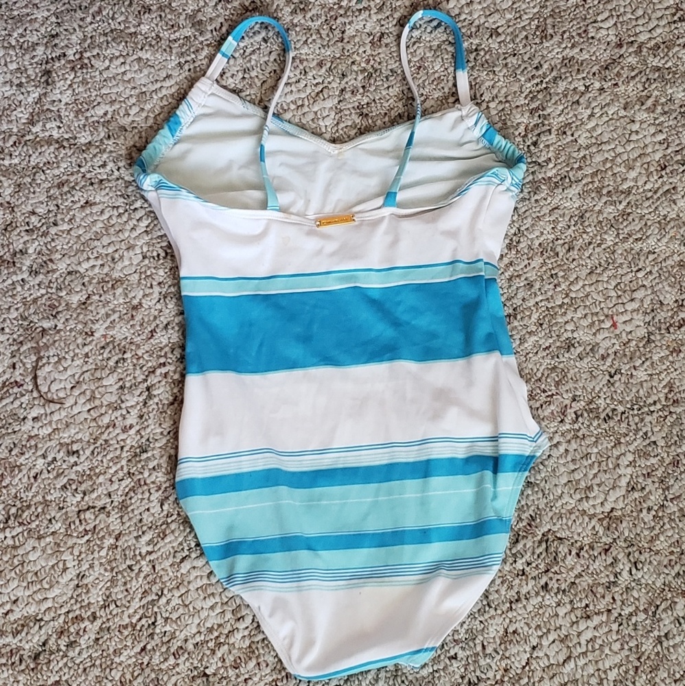 MICHAEL Michael Kors blue/white striped swimsuit - Picture 2 of 5